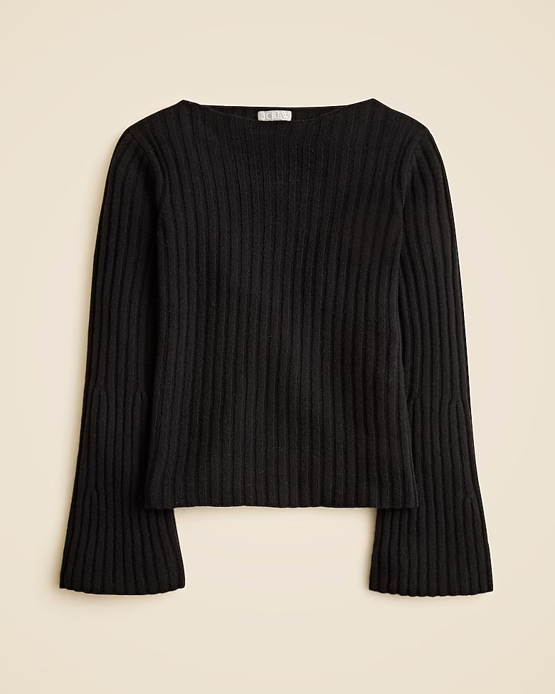 Ribbed boatneck sweater in vintage wool | J. Crew US