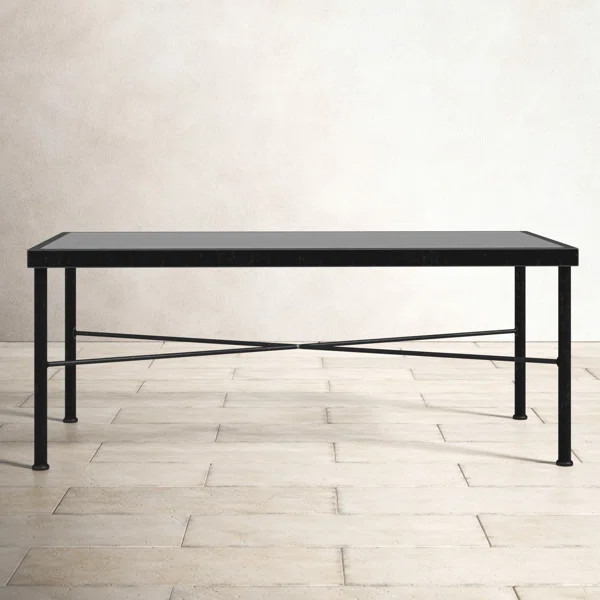 Lucier Rectangular Glass Outdoor Coffee Table | Wayfair North America