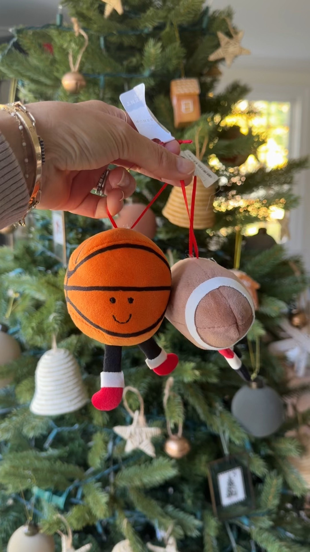 $3 sports ornaments for kids tree 
🏀⚽️🏈⚾️

#LTKHoliday #LTKKids