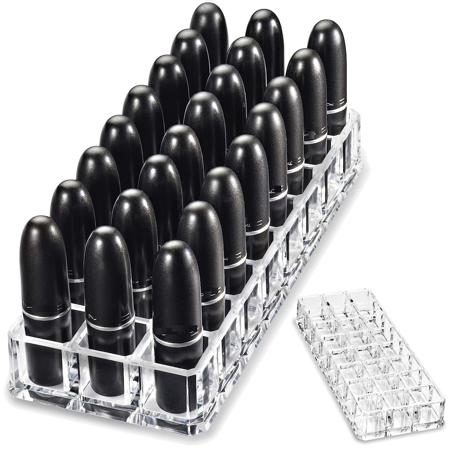 byAlegory Premium Beauty Organization Acrylic Lipstick Organizer & Beauty Container 24 Space Stor... | Amazon (US)