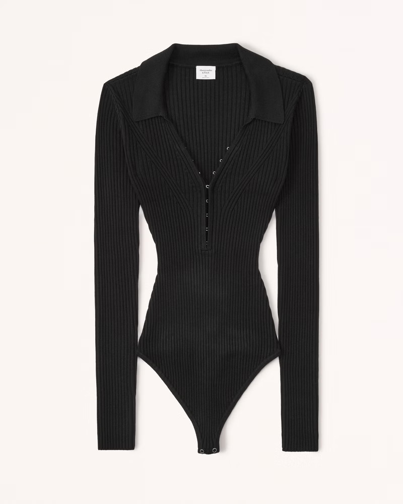Women's Hook-and-Eye Sweater Bodysuit | Women's Tops | Abercrombie.com | Abercrombie & Fitch (US)