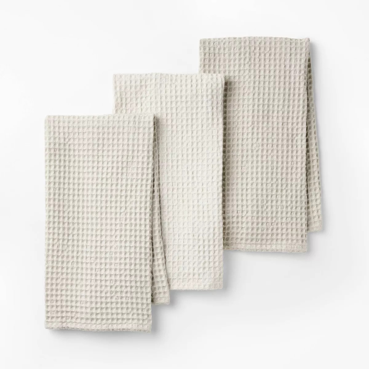 3pc Waffle Kitchen Towels Terracotta Orange - Figmint™: Cotton Dish Towels, Kitchen Hand Towels... | Target