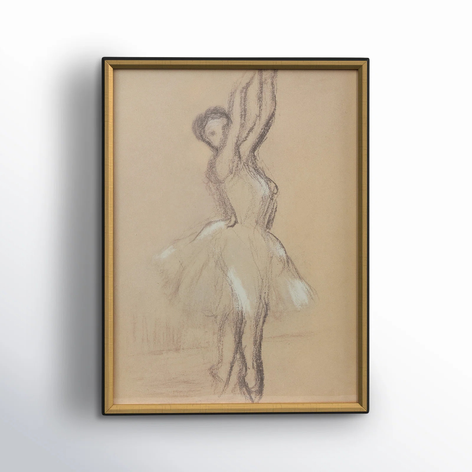 Birch Lane™ Nydia " Vintage Reproduction Degas Ballerina Sketch With Solid Wood Frame " | Wayfa... | Wayfair North America