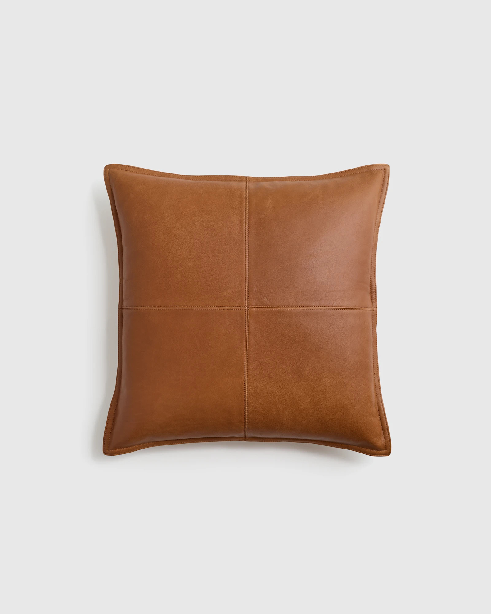 Pieced Leather Pillow Cover | Quince
