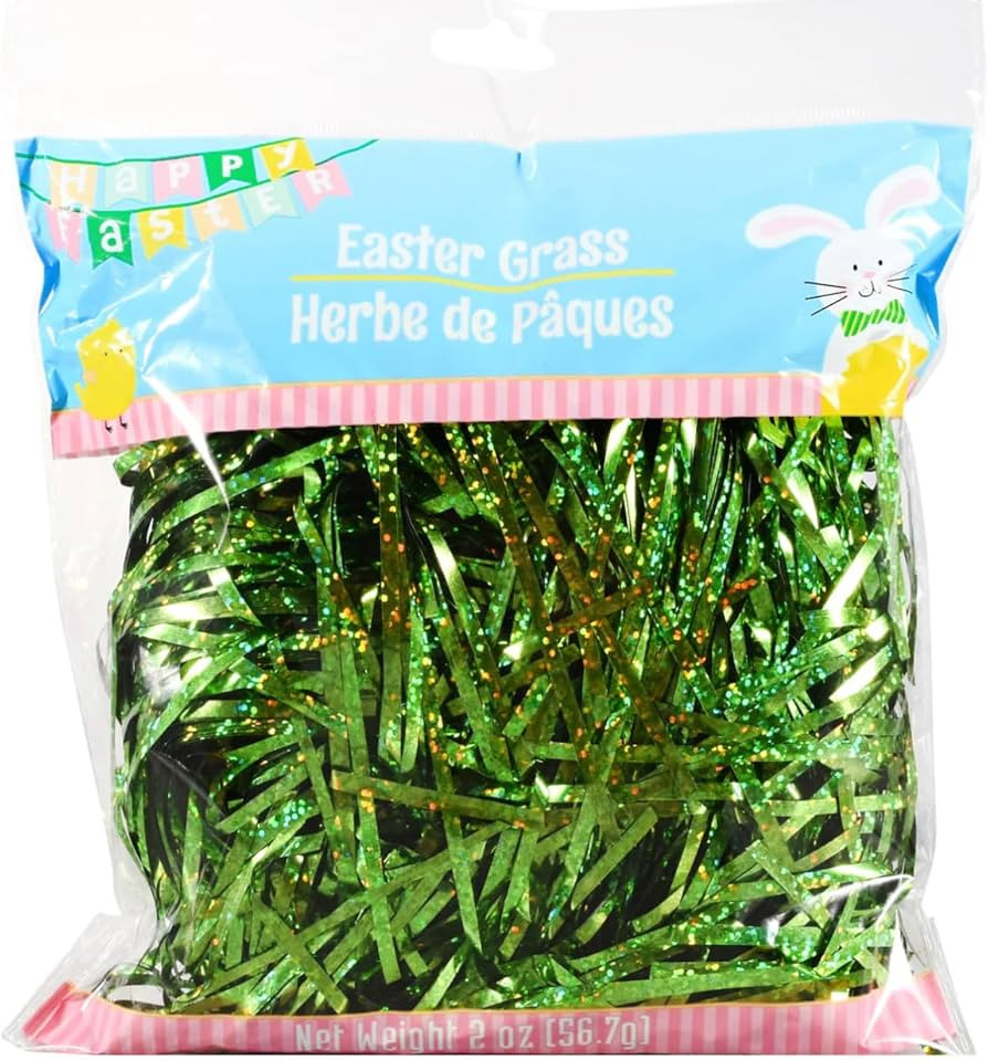 Iridescent Easter Grass, 1.75-oz. Bag (Green) | Amazon (US)