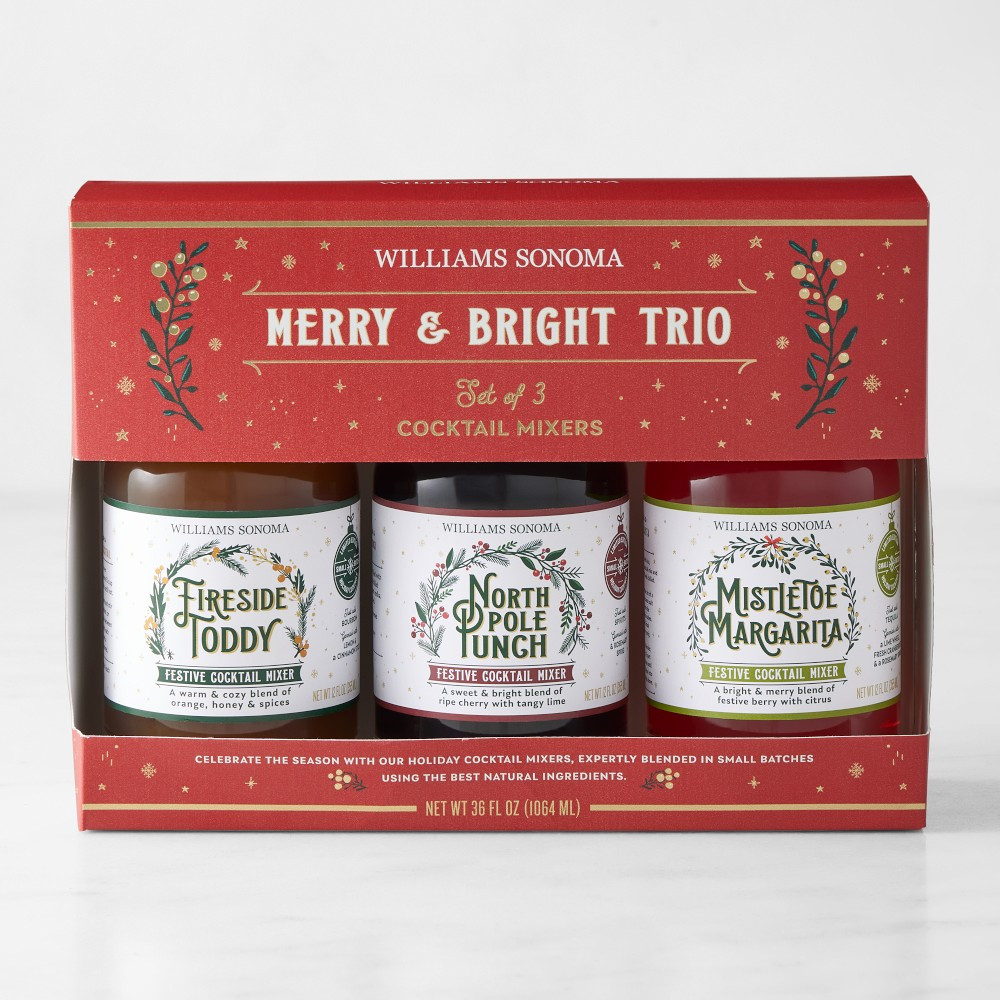 Williams Sonoma Merry &amp; Bright Cocktail Trio | Williams-Sonoma