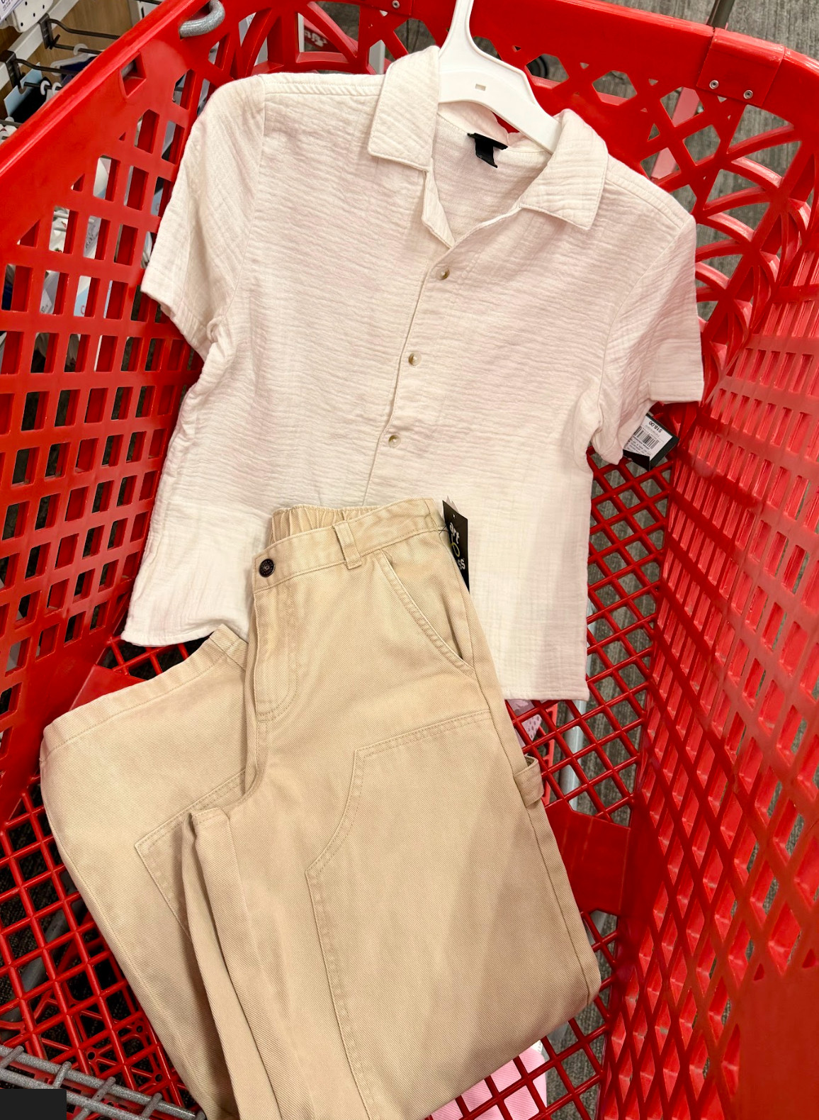 These carpenter pants are so on trend and this top is on sale now!! Perfect look for family pictures! 

 #LTKSaleAlert #LTKKids