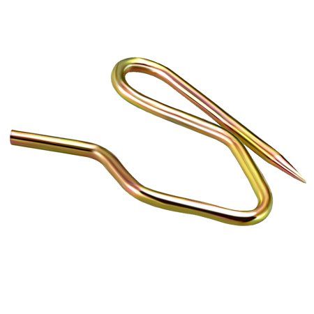 Curtain Hooks Metal Pin-On Drapery Hooks Bronze Tone 1 Inch Length for Window Curtain 10 Pcs | Walmart (US)