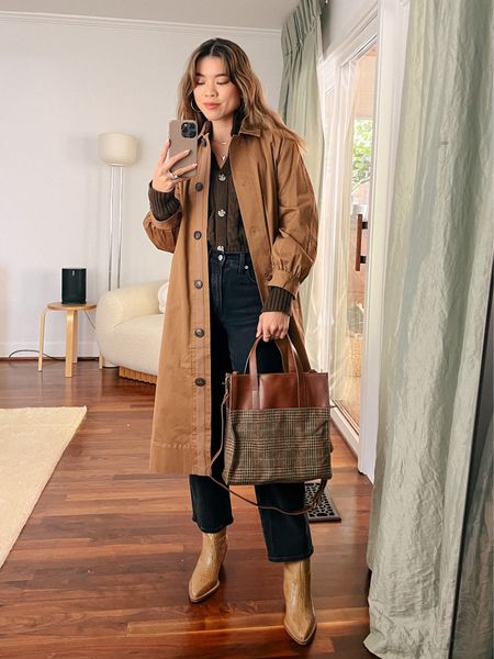 Able chocolate brown cardigan with Madewell brown trench coat and Everlane dark denim jeans 

use the discount code WEN15 for 15% off ABLE

Top: XXS/XS
Pants: 00/0
Shoes: 6


#fallfashion
#fallstyle
#falloutfits
#able  
#everlane 
#datenight
#sweater 
#workwear
#businesscasual 
#brownsweater
#cardigan 
#denim
#jeans
#boots
#chelseaboots
#layeredfashion 
#fallshoes 
#madewell
#trenchcoat 

#LTKSeasonal #LTKworkwear #LTKstyletip