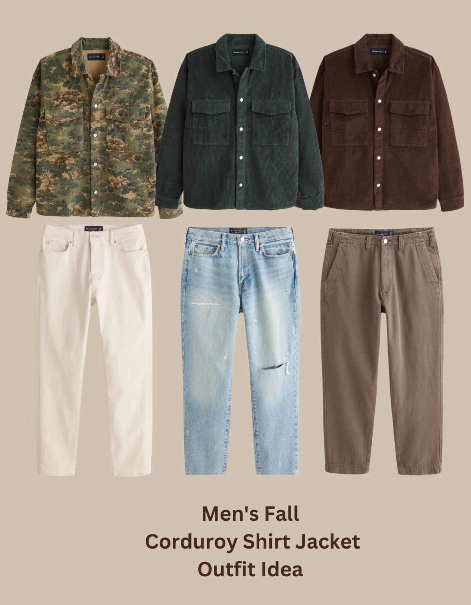 On sale at Abercrombie right now! Be sure to grab a corduroy shirt jacket! This is a perfect fall staple for fall outfits. It can be paired & layered with so many things! Men’s Fall Fashion | Mens Fall Outfits | Mens Fall Fashion Casual | Mens Fall Outfits Street style | Mens Fall Style

#LTKmens #LTKSeasonal #LTKSale