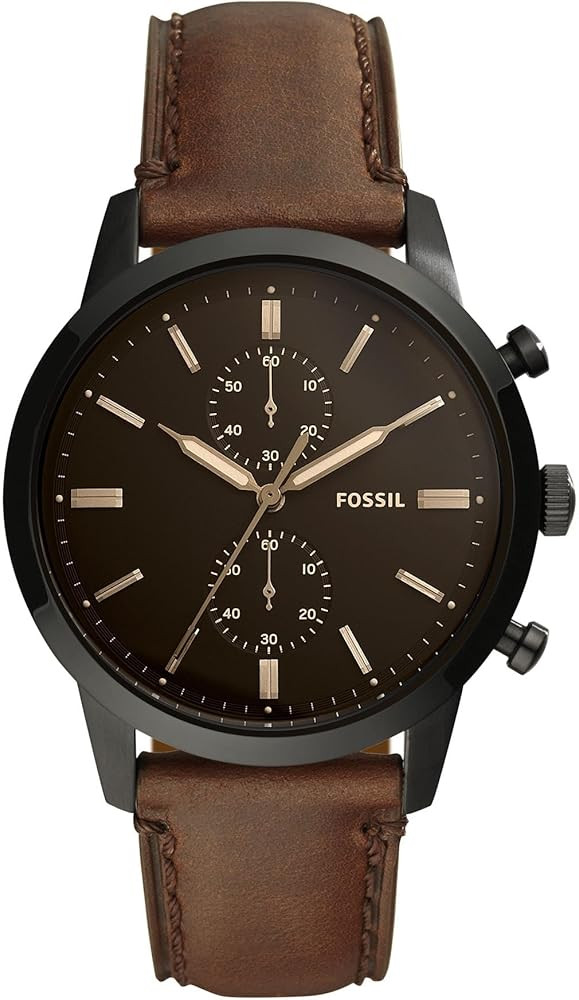 Fossil Townsman Men's Watch with Chronograph Display and Genuine Leather Band | Amazon (US)