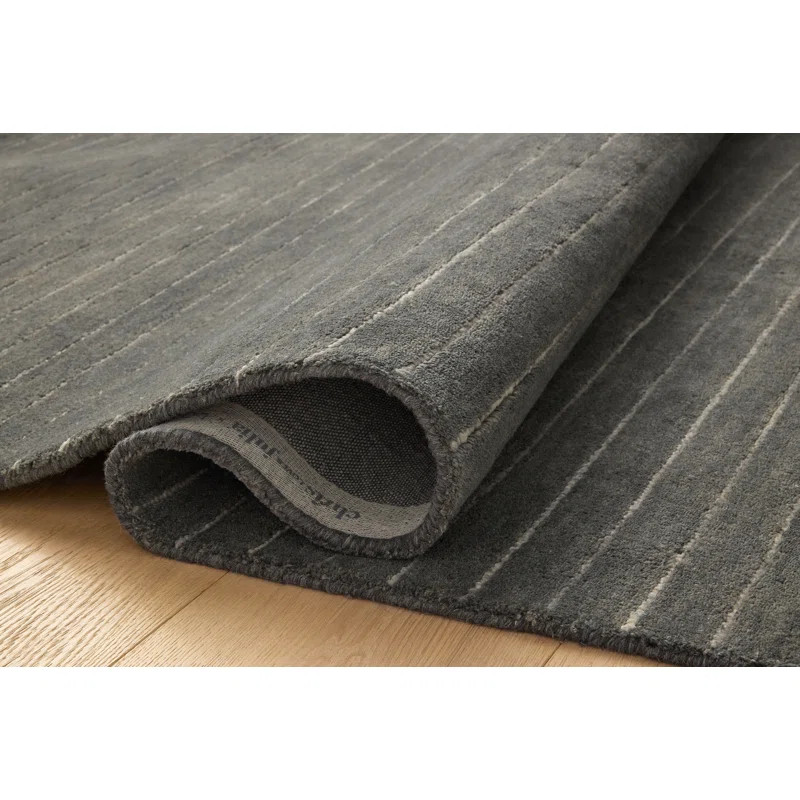 Chris Loves Julia x Loloi Henry Charcoal / Ivory Area Rug | Wayfair North America