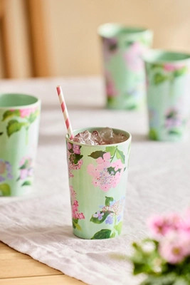 Floral Melamine Cups, Set of 4 | Anthropologie (US)