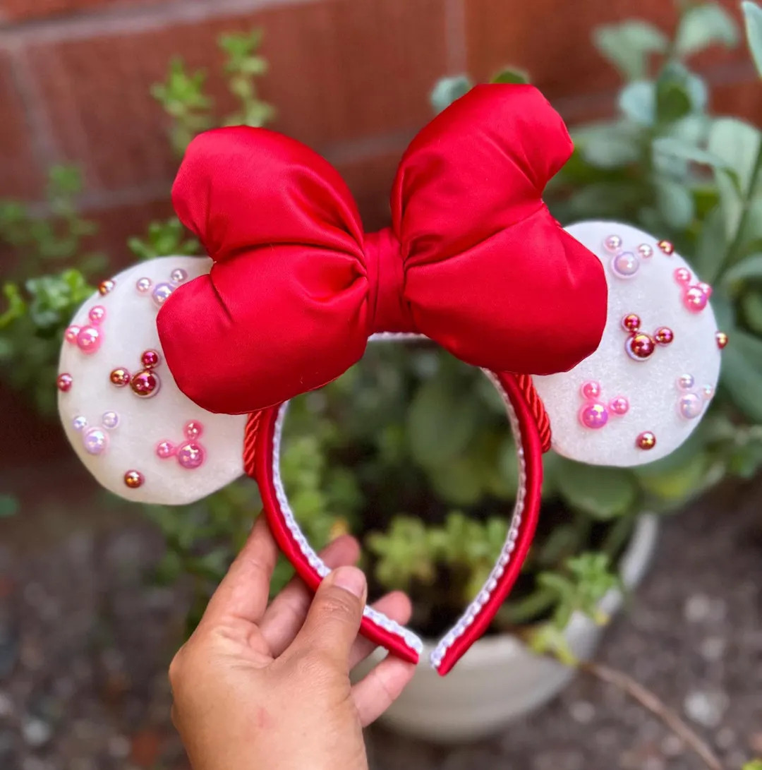 Mickey Valentine’s Day Ears - Etsy | Etsy (US)