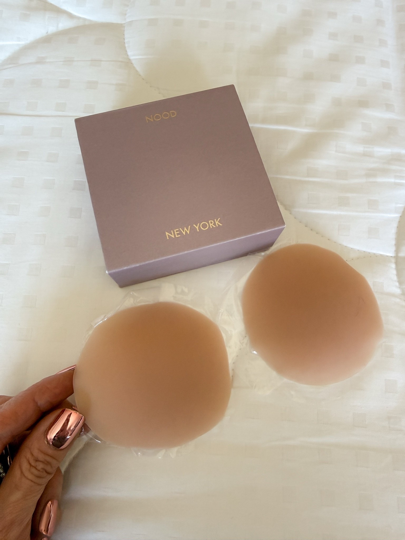 Nip covers are a must with your cute strappy dresses and tops over the summer! And, strapless dresses! But you may have to make sure you get good quality nip covers that stick! These nip covers are amazing! 
@NOOD #sponsored

#LTKPetite #LTKOver40 #LTKWedding