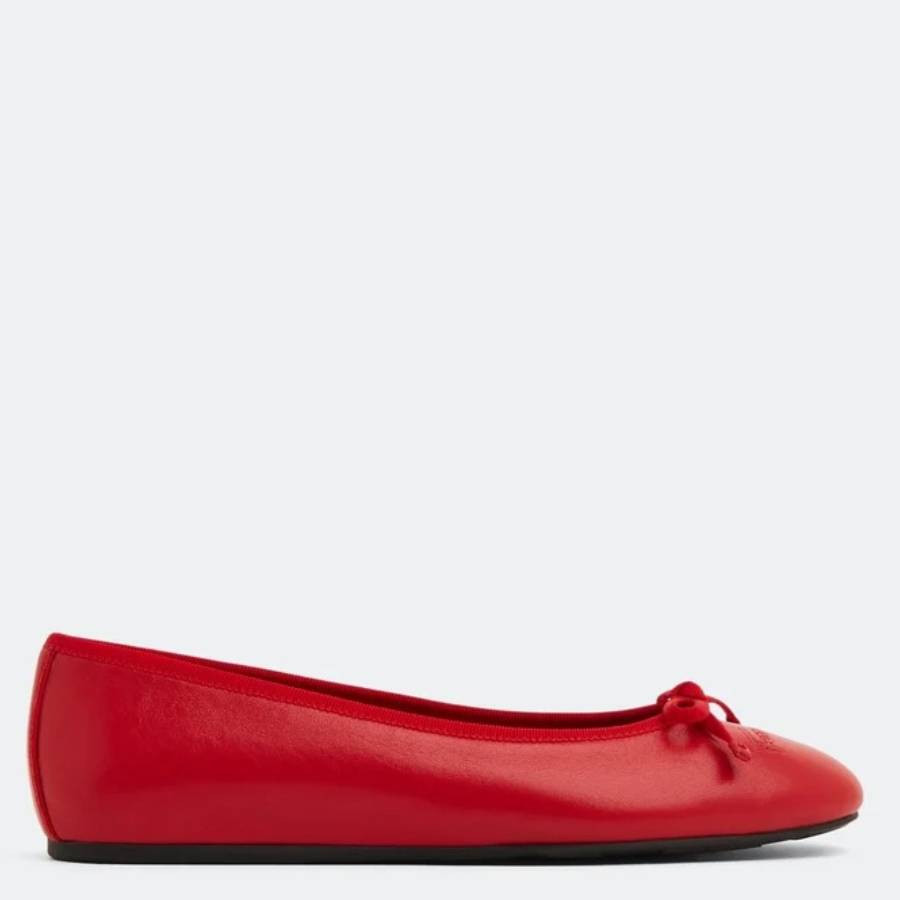 Ferragamo Red Leather Ballet Flats, Size 11 C | Jomashop.com & JomaDeals.com