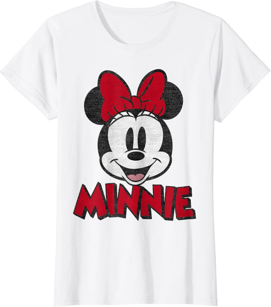 Disney Mickey And Friends Minnie Mouse Classic Portrait Short Sleeve T-Shirt | Amazon (US)