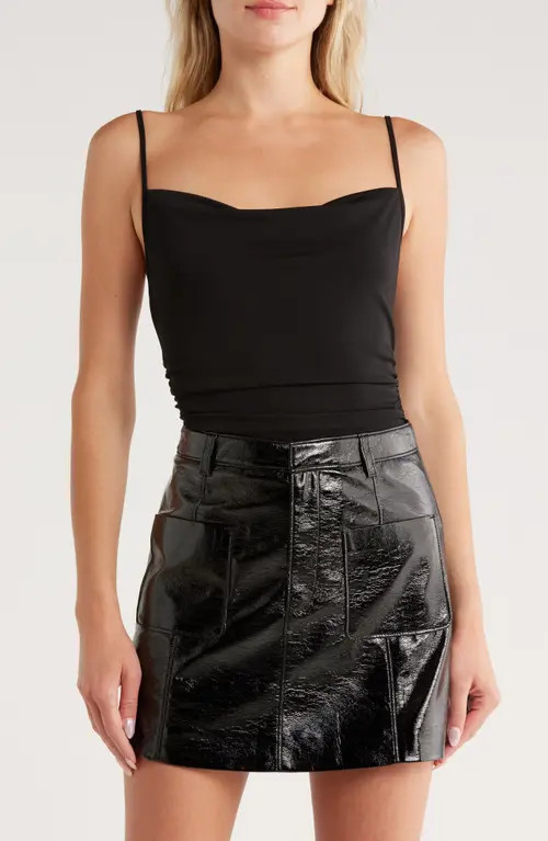 Cinq à Sept Marta Cowl Neck Bodysuit in Black at Nordstrom, Size X-Small | Nordstrom