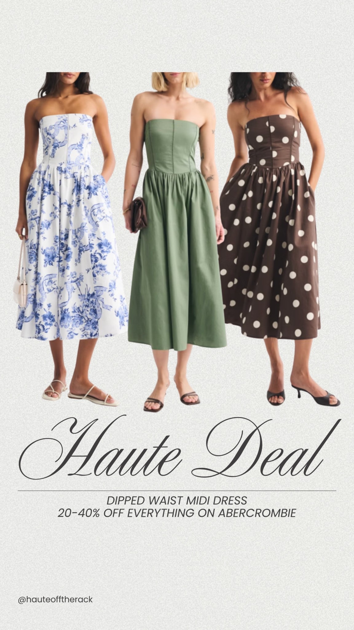 Haute deal: Abercrombie is 20-40% OFF everything! Perfect time to save on summer dresses!

#summerdress #polkadotdress #chocolatebrownoutfit #floraldress #mididress #abercrombie



#LTKootd #LTKSeasonal #LTKSaleAlert