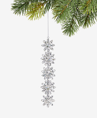 Holiday Lane Jeweled Classics Snowflake Cluster Ornament, Macy's Exclusive - Macy's | Macy's
