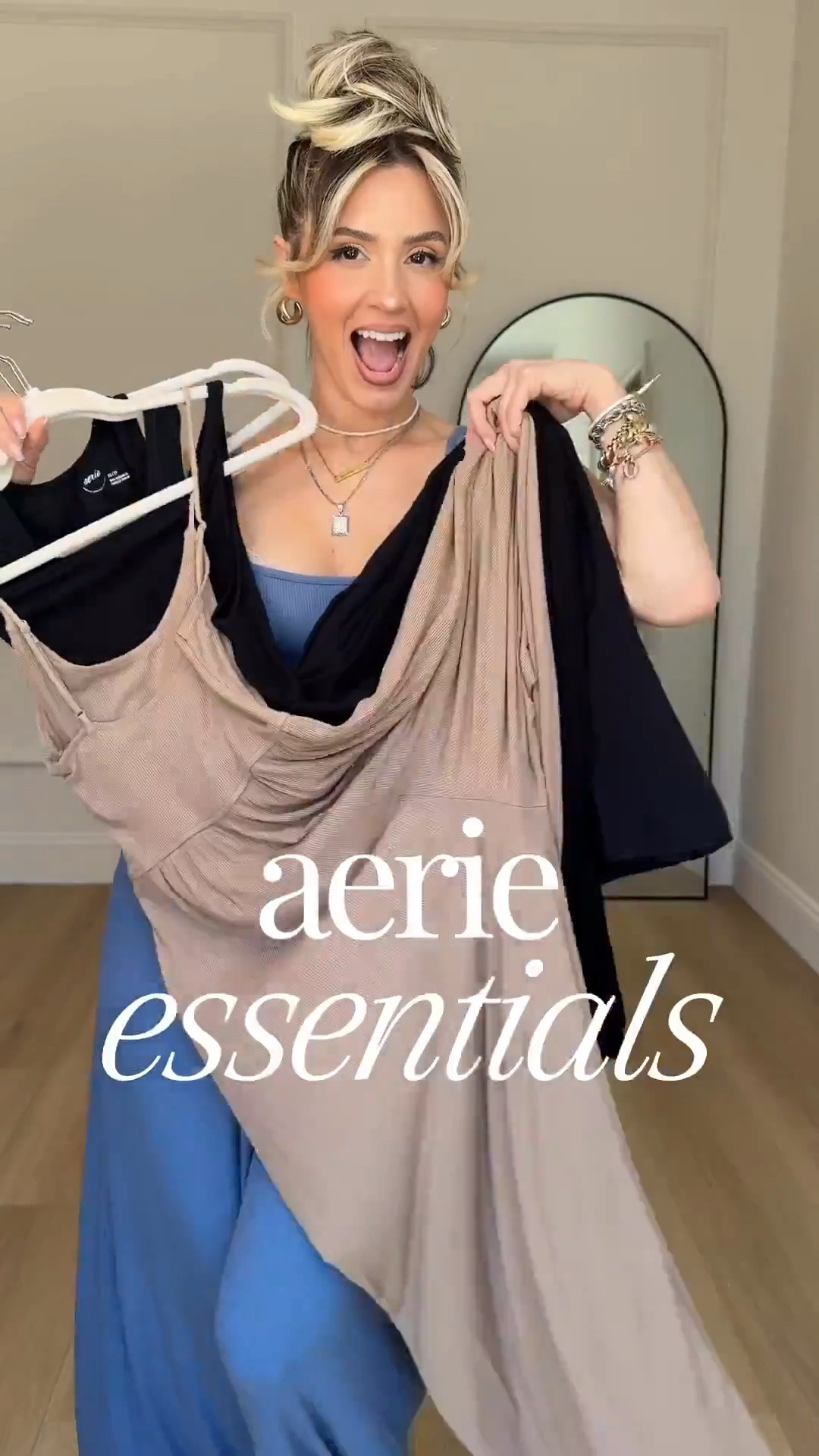 @Aerie & @ae essentials 🤗 wearing XS in everything! 

#LTKPetite #LTKgrwm #LTKootd