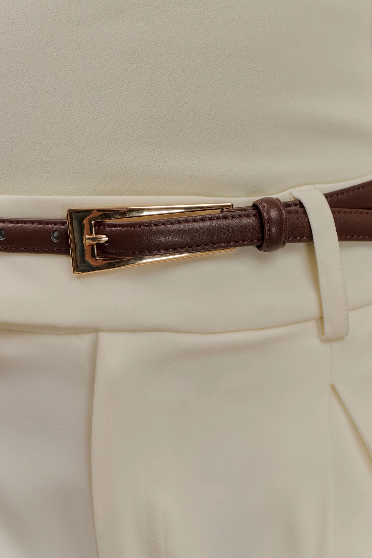 Belt With Buckle - Chocolate | MESHKI US