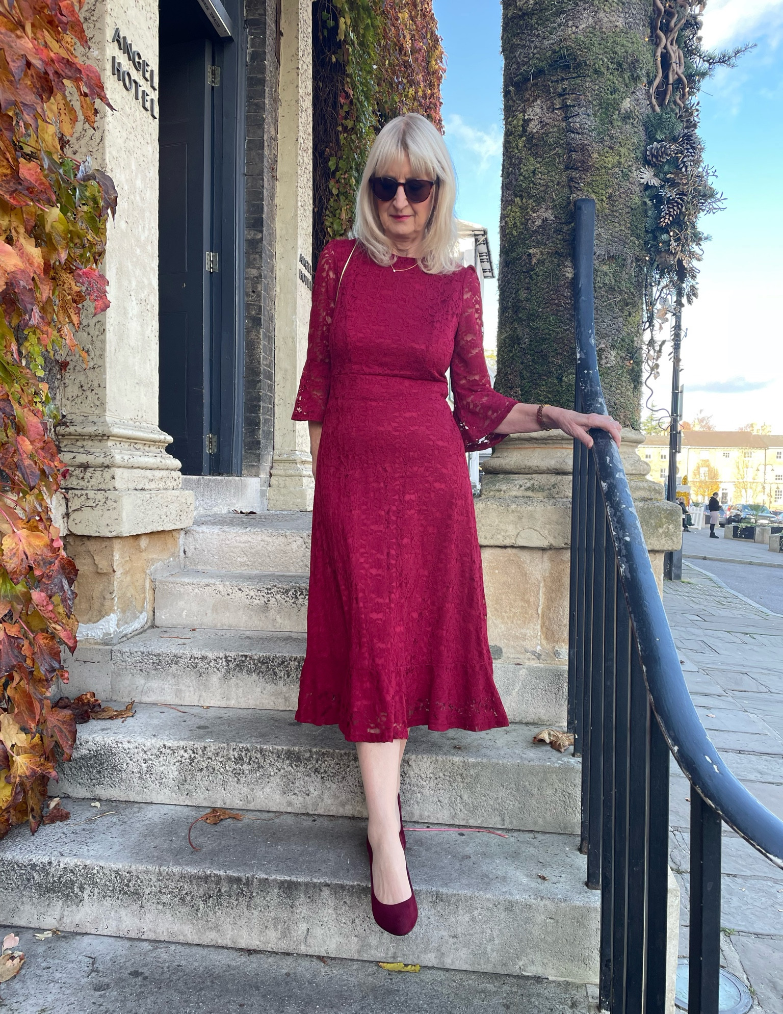 Party wear dress
Red lace midi dress with frills on the three quarter sleeves


#LTKuk #LTKpartywear #LTKCyberWeek