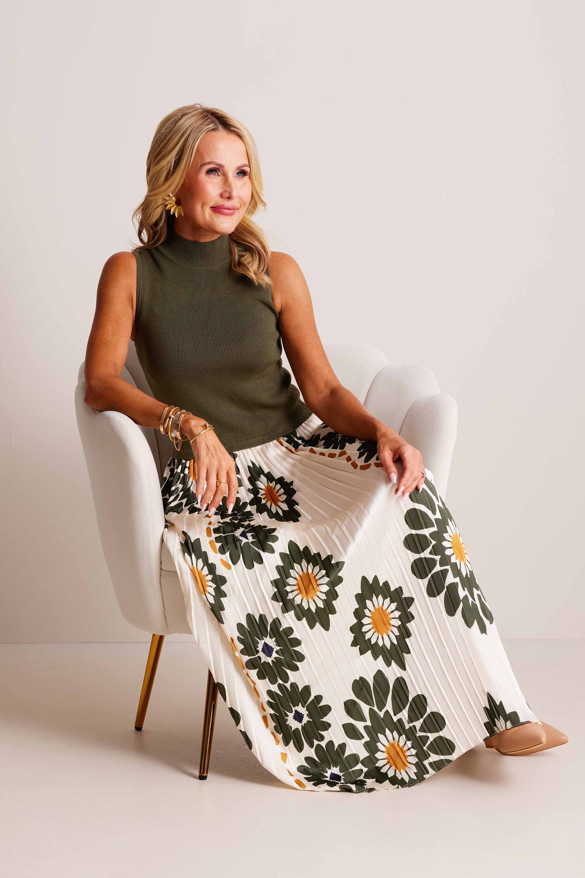 Marcia Dress- Olive | Avara