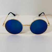 Mirrored Lens Circle Sunglasses | Etsy (US)