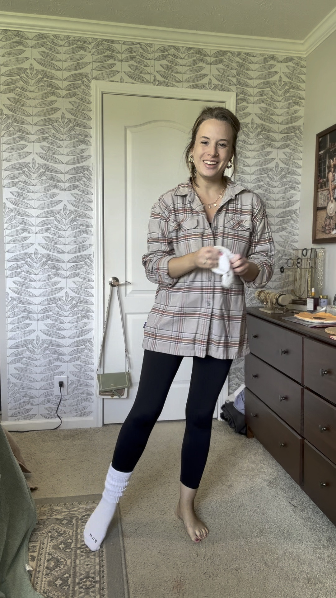 Comfy jumpsuit & socks from Amazon 

#LTKFindsUnder50