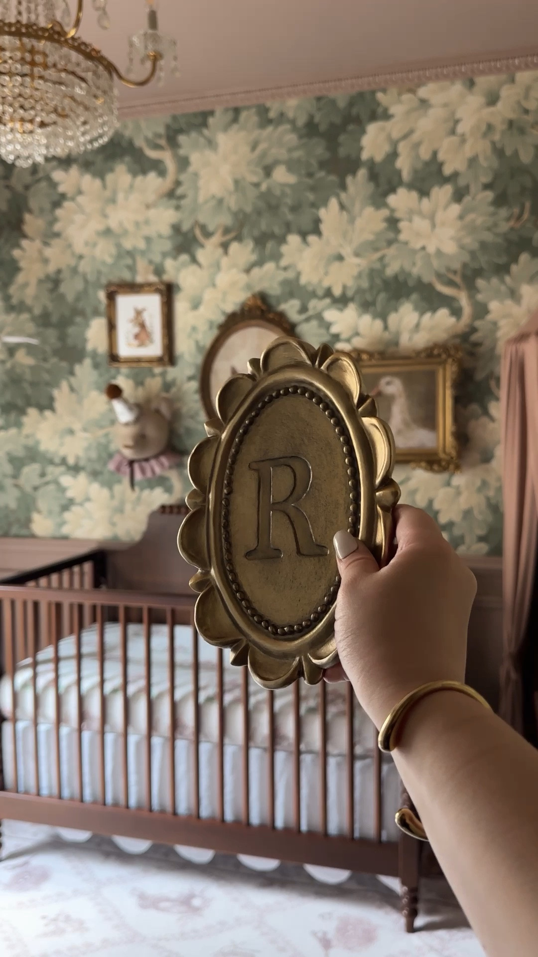 One of the prettiest little things I got for my daughter’s nursery was this little gold monogram door sign from Anthropologie. It’d be so pretty anywhere, in a gallery wall, spelling out a name on a wall etc! 

#LTKHome