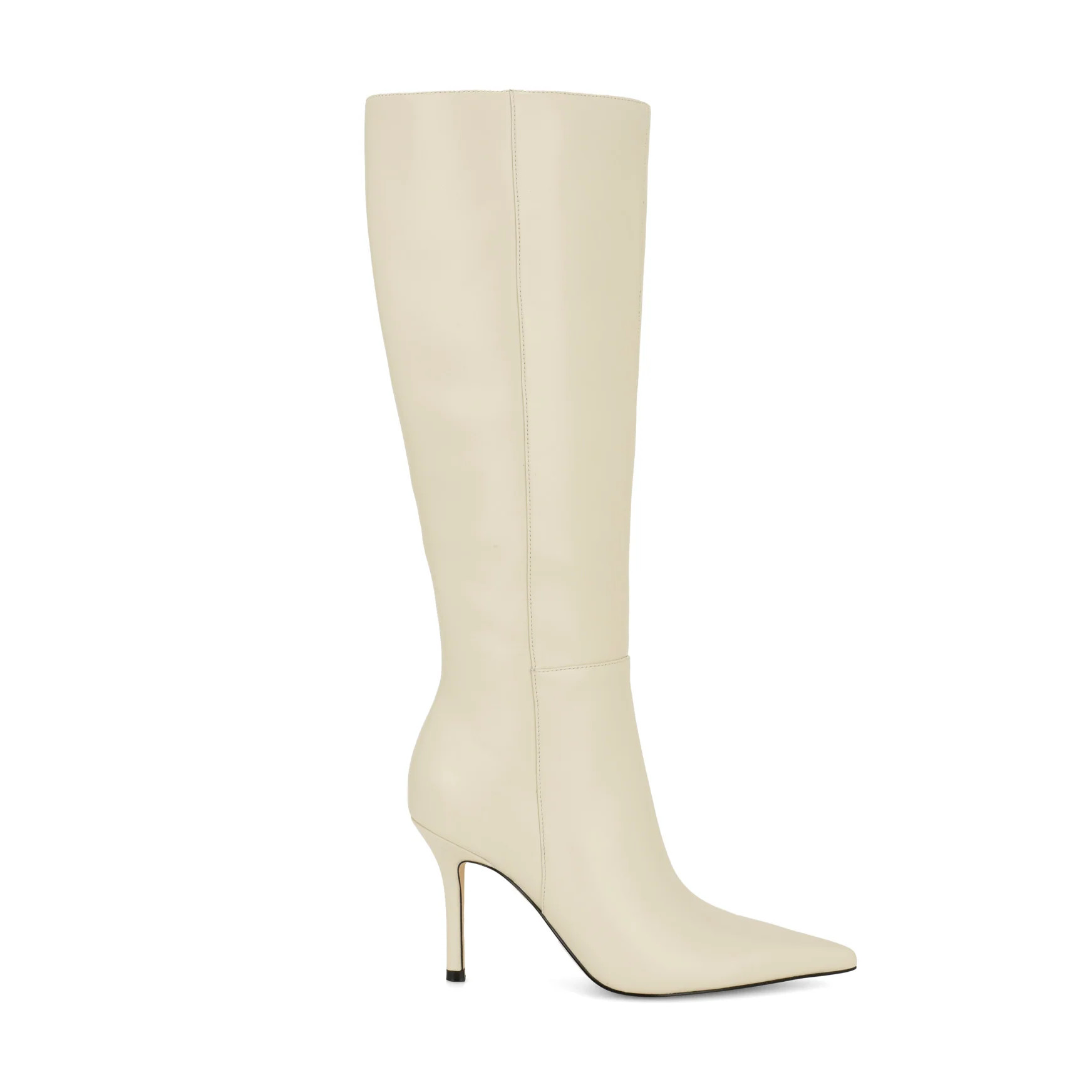 Women's Gerty Knee High Boots - White Leather | Nine West | Nine West (US)