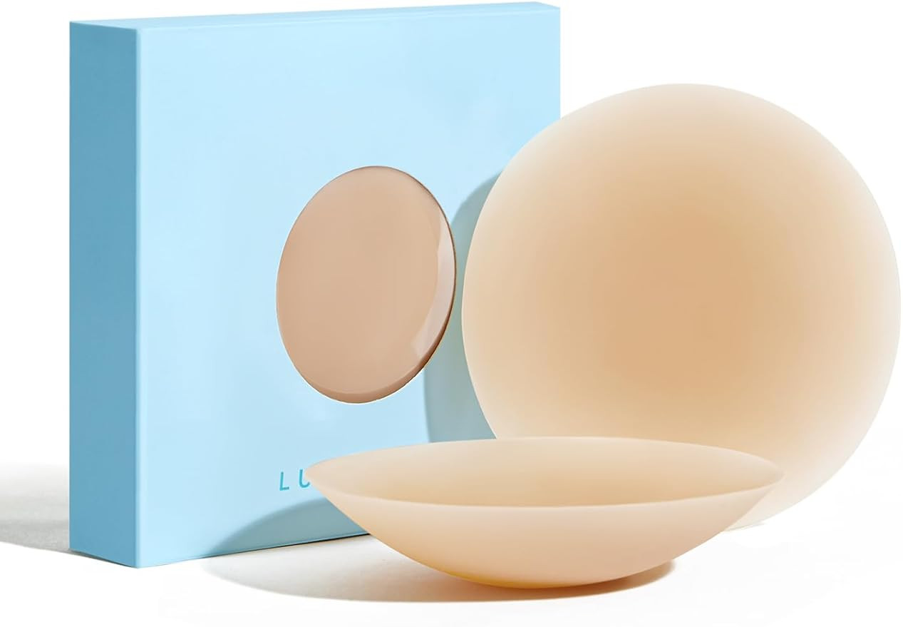 LUCKMEEY Nipple Covers For Women Hypoallergenic Sticky Bra Sticky Adhesive Silicone Nipple Pastie... | Amazon (US)