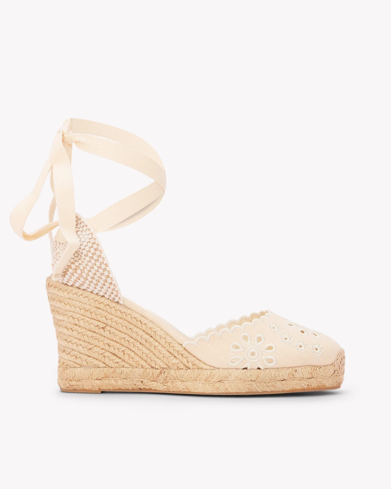 Women's Marseille Wedge Espadrille | Eyelet | La Concha Ivory | Soludos