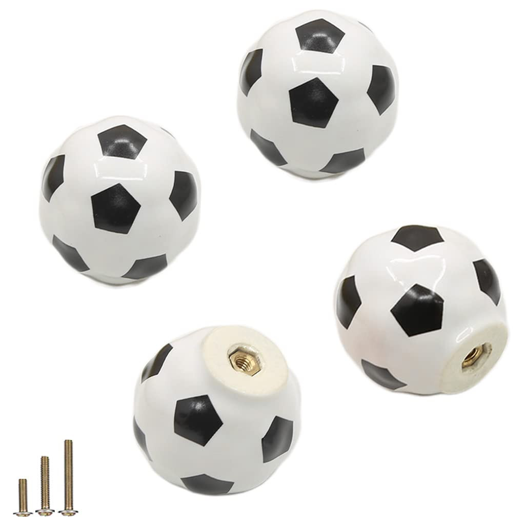 Heavy Ceramic Basketball knobs Ball Knobs, 4 Pcs Ball Sports Party Theme Children and Baby Home D... | Amazon (US)