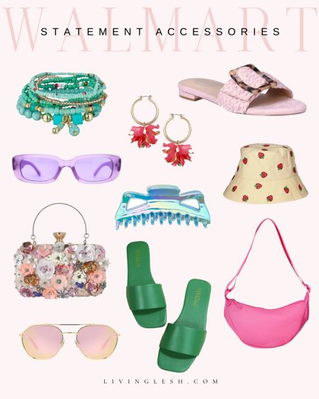 Walmart fashion | Walmart Spring accessories | Spring accessories | Statement accessories | Sunglasses | Bucket hat | Spring pursee

#LTKstyletip #LTKfindsunder50 #LTKSeasonal