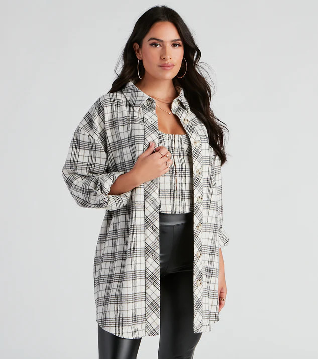 Season Of Flannel Plaid Shacket | Windsor Stores
