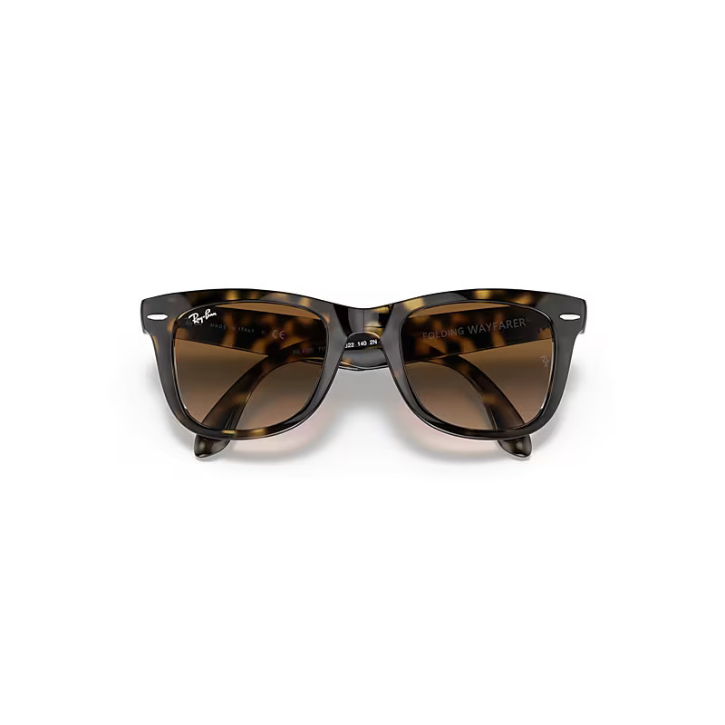 Ray-Ban Wayfarer Folding Classic Sunglasses Light Havana Frame Brown Lenses 50-22 | Ray-Ban (US)