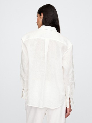 100% Linen Oversized Shirt | Gap (US)