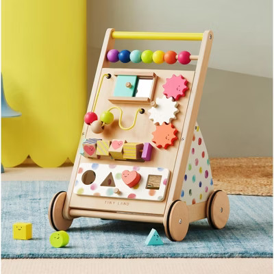 Tiny Land® Premium Natural Wooden Activity Walker | Target