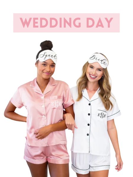 Bridesmaid pajamas. Wedding day. Getting ready photos. Fall wedding. Winter wedding. Spring wedding. Summer wedding. Pink bridesmaid pajamas.  Bridesmaid proposal. Bridesmaid gifts. Monogram bridesmaid pajama top. Gifts for her. Personalized bridesmaid robes. Personalized bridesmaid hangers. Bridesmaid proposal.


#LTKwedding #LTKfindsunder100 #LTKfindsunder50