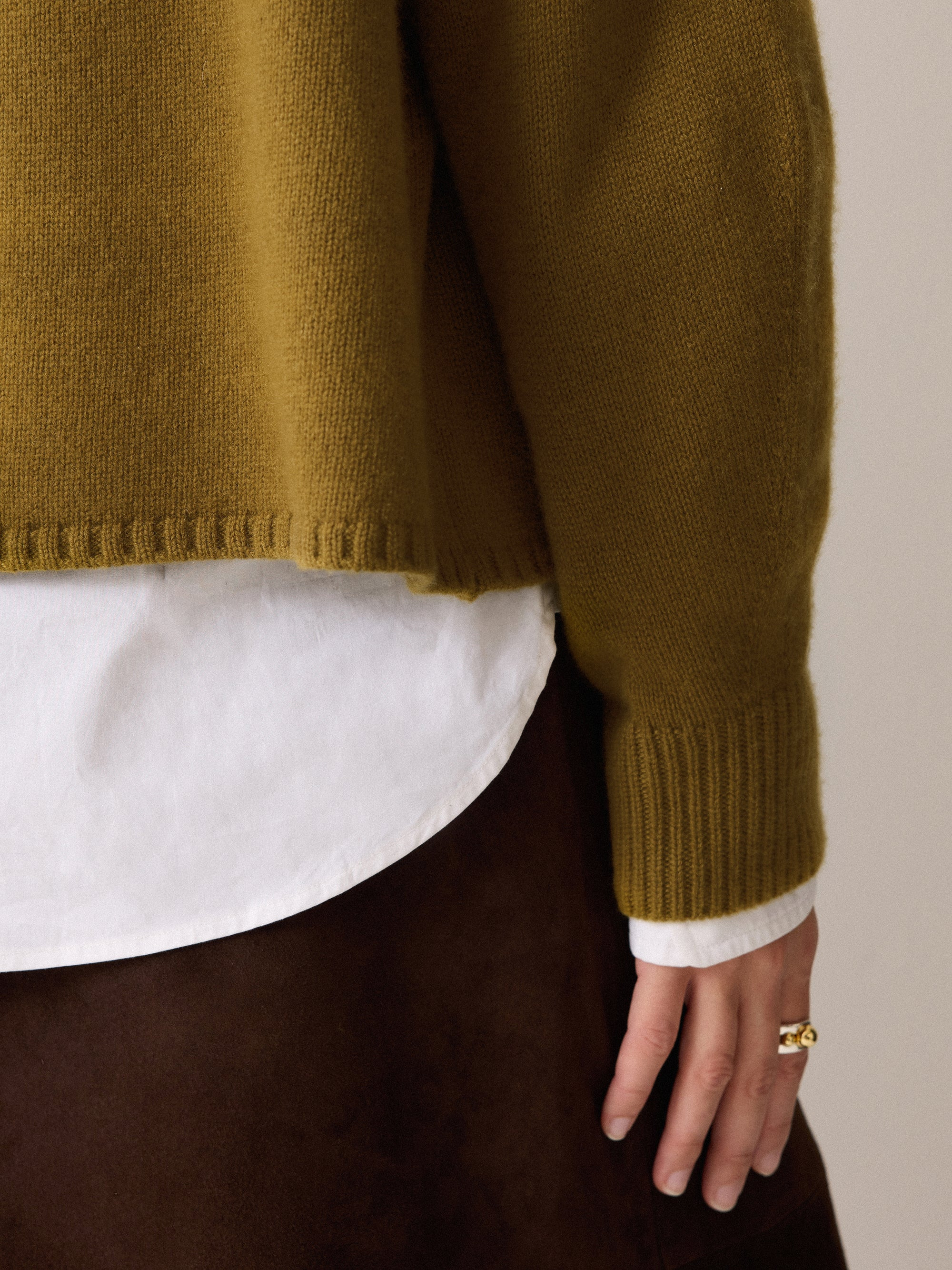 Wool Blend Collar Cardigan | Green | Jigsaw (UK)