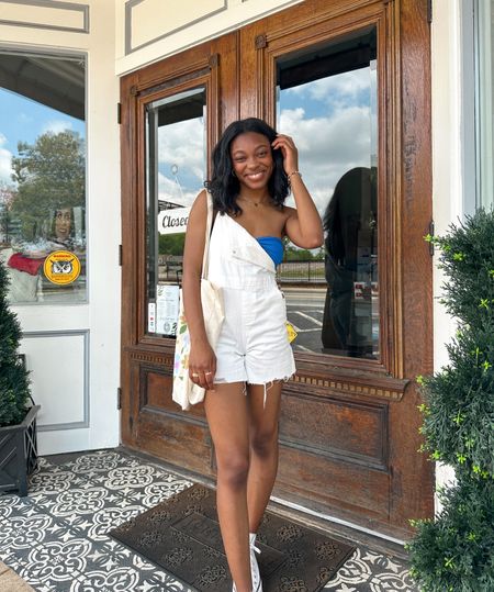 Summer outfit, summer aesthetic, overalls, platform converse, summer outfit, Levi’s 

#LTKfit #LTKSeasonal