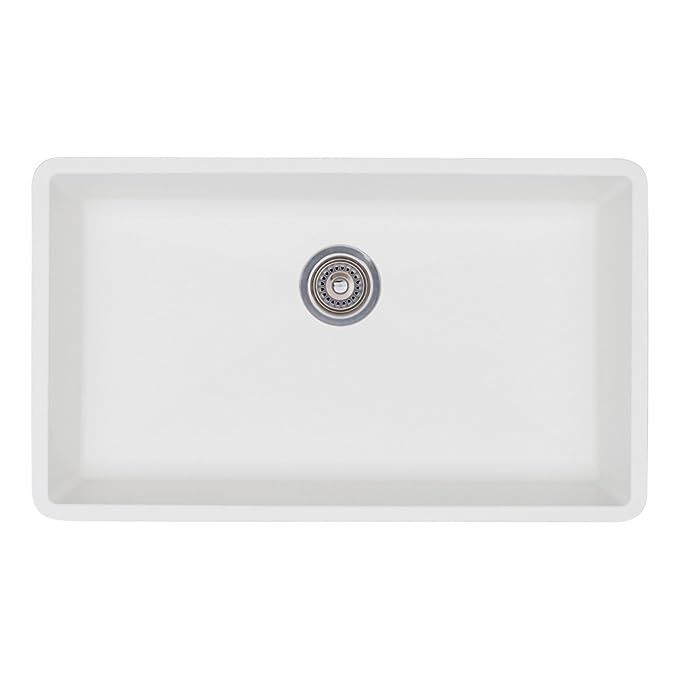 Blanco 440150 Precis Super Single Bowl-White Sink, 32" L X 19" W for 36" Cabinet | Amazon (US)