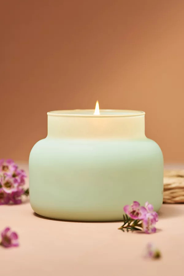Capri Blue Volcano Rattan Lid Jar Candle | Anthropologie (US)