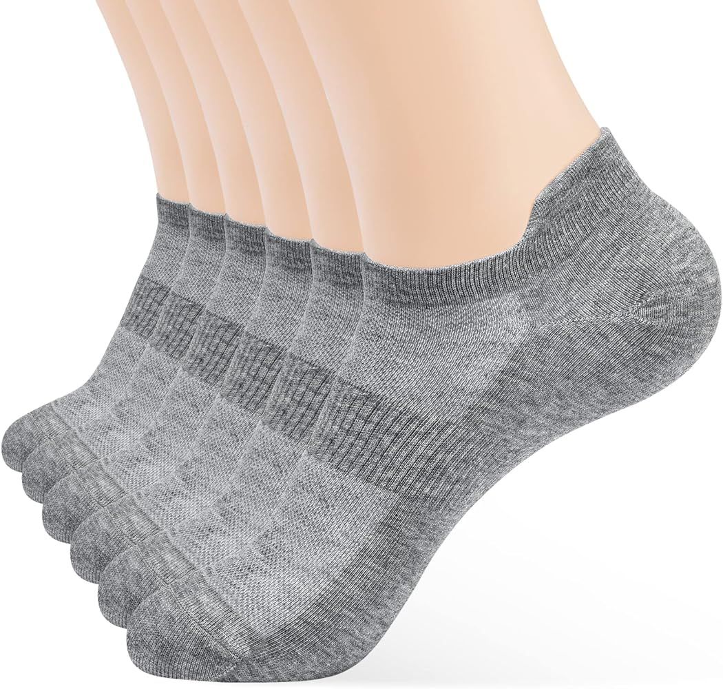 ATBITER Ankle Socks Women's Thin Athletic Running Low Cut No Show Socks With Tab 6-Pairs | Amazon (US)
