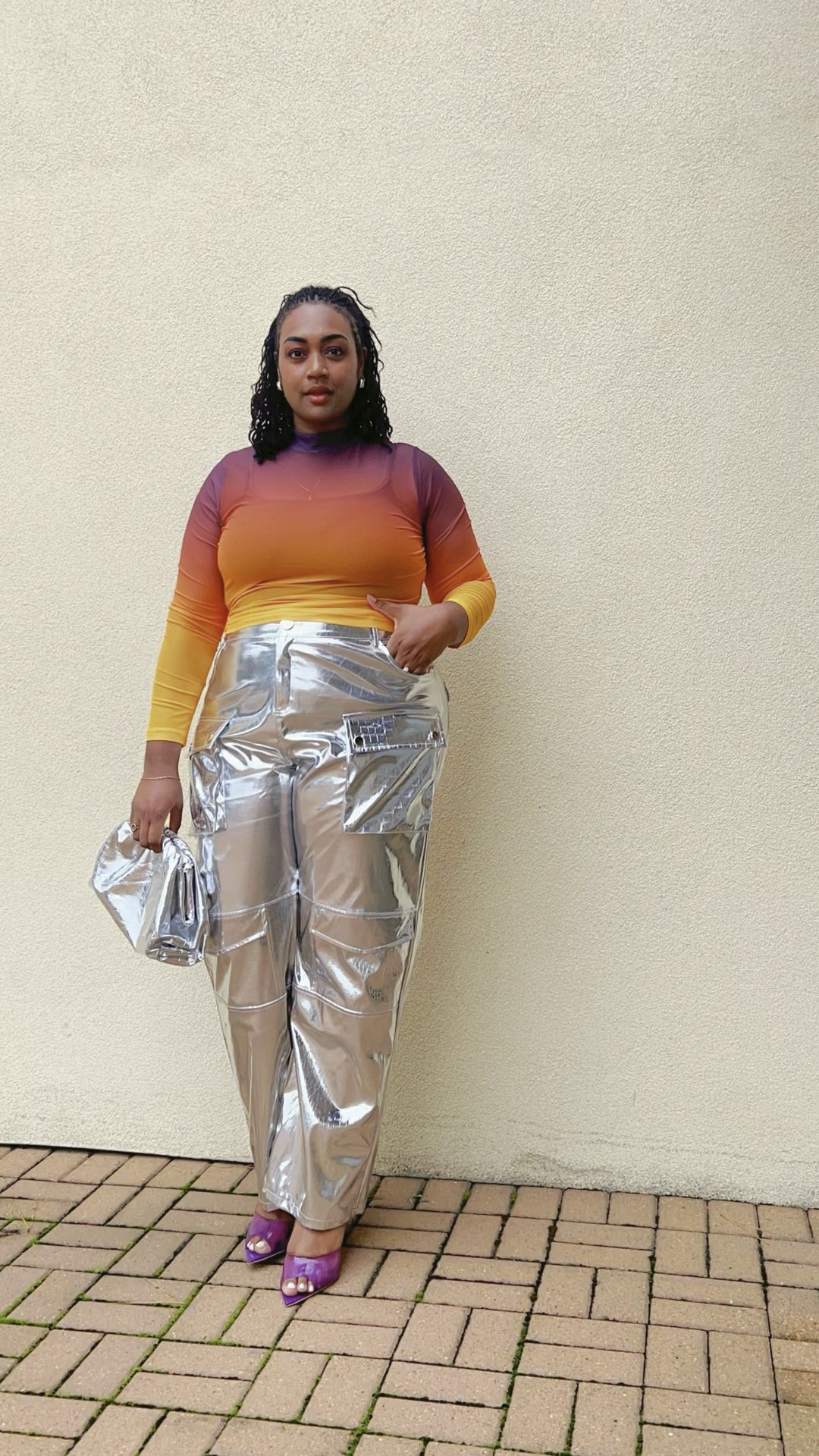 Silver and metallics for the rest of 2023, pleaseeeee! 🙌🏾
These are the Lena Wide Leg Cargo Pants from @rebdolls and they go up to a 5x. These will make for a super cute new year outfit. 🧨 

#rebdolls #rebdollshaul #rebdollsfashion #rebdollspartner #rebdollsambassador #midsizedashion #plussizeholiday

#LTKHoliday #LTKmidsize #LTKplussize