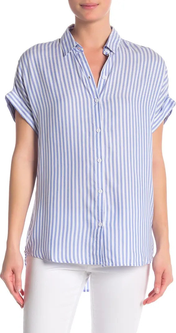 beachlunchlounge Spencer Striped Short Sleeve Camp Shirt | Nordstromrack | Nordstrom Rack