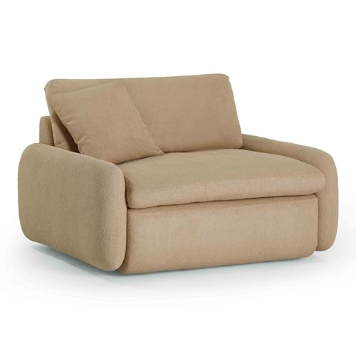 Tov Furniture Rachelle Lounge Chair (Boucle, Tan) | Amazon (US)