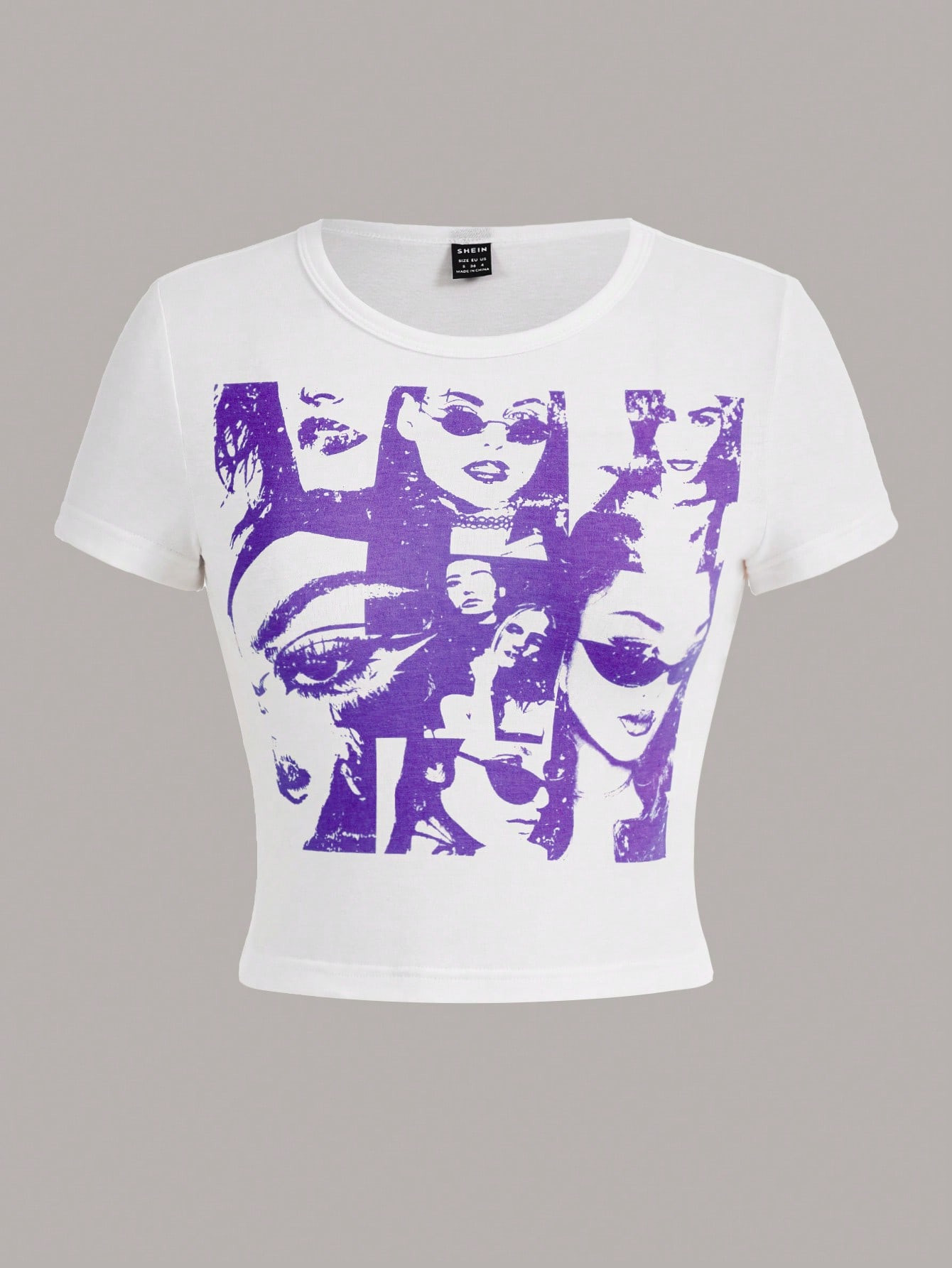 SHEIN ICON Figure Graphic Crop Tee | SHEIN